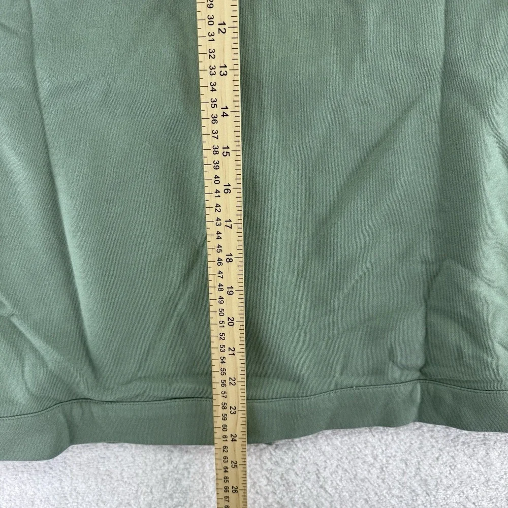 Muk Luks French Terry Cargo Utility Topper Sweater Size Large Army Green